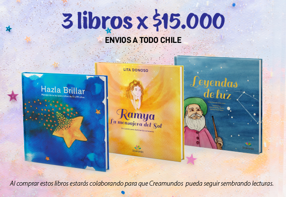 Las tres portadas de Editorial Creamundos